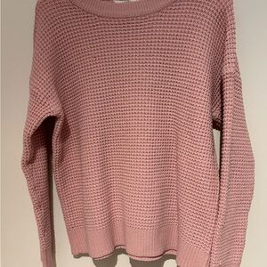 Time and Tru Women's Sweater in Soft Pink